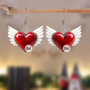 Heart-shaped earrings / Pair [Style B] / Each pair is individually packaged [finished product shipped]