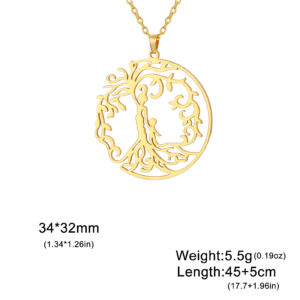 Mother + child (thin chain) gold