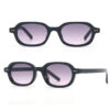 Wholesale Retro UV resistant oval shaped small frame sunglasses