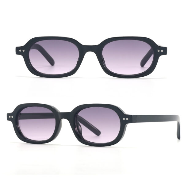 Wholesale Retro UV resistant oval shaped small frame sunglasses