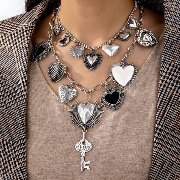 O1CN01nmXebz23opZw3Iq2N_3950707303-0-cib Wholesale Ft Flower Ceramic Cross Multi Pendant Necklace