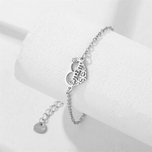 Wholesale Stainless Steel Mother's Day Bracelet Heart Bracelet