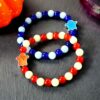 Wholesale Amazon Cross-border Hot Undead Festival Luminous Bracelet Glass Beaded Halloween Ghost Luminous Festival Hand Jewelry