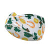 Wholesale St. Patrick's printed clover wide edge elastic headband