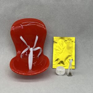 Big red thin rope chair + incense box + clip + incense tablets