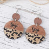 O1CN01nr4uxr1ZzQ6EMAGFu_2214986983265-0-cib Wholesale Mother's Day Leopard GIGI MAMA Pendant Wooden Double-sided Earrings