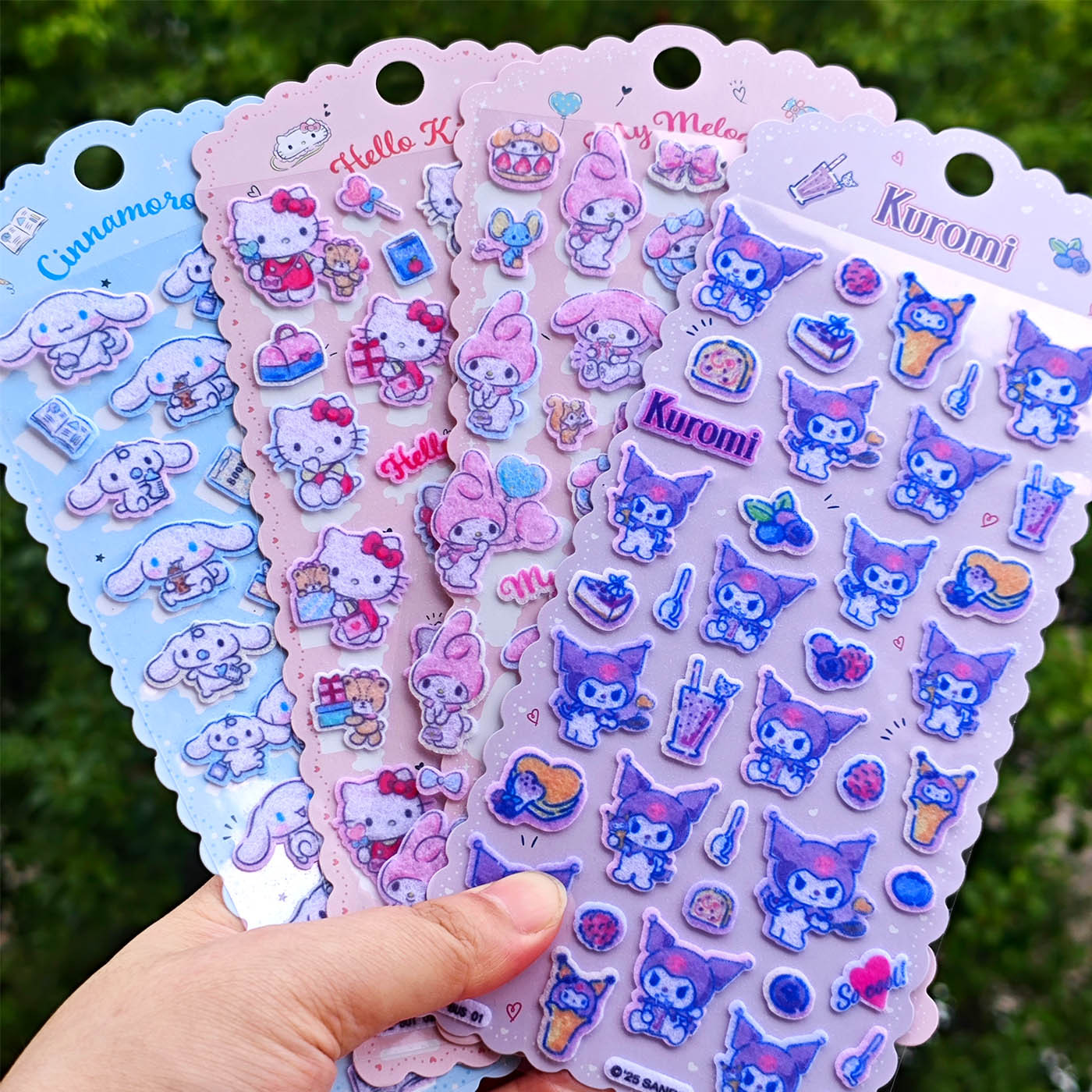 Wholesale Melody Stereo Felt Cloth Stickers for Kidsren and Girls Decorative Stickers