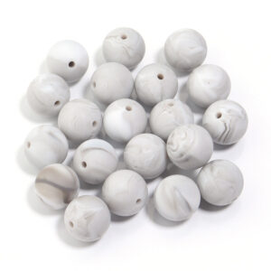 Marble gray / Diameter 15mm, aperture 2.4mm, 5 pieces/pack