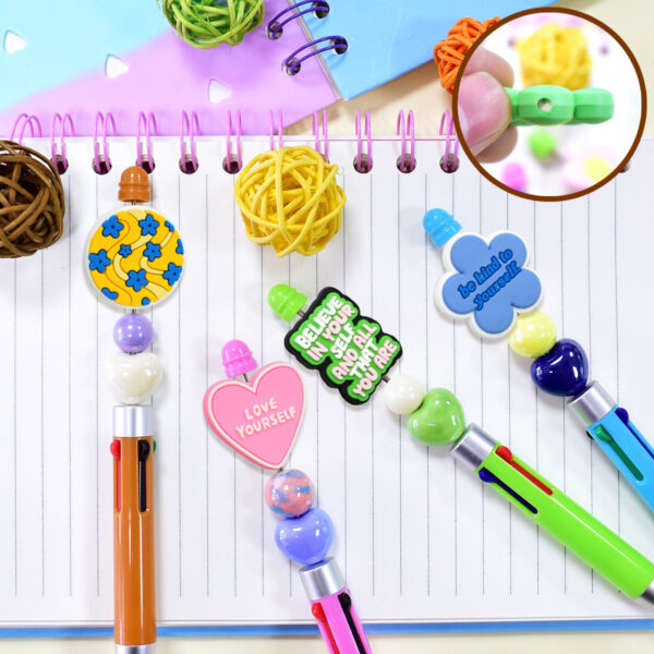 Wholesale Random 100pcs Color Phrase Series Focal Beads