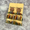 Wholesale Waterdrop Splicing Bookshelf Acrylic Teacher's Day Earrings