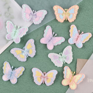 Wholesale Animal colored butterfly embroidery DIY Patches