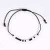 Wholesale Valentine's Day Morse Code Black and White Rice Bead Weaving Bracelet Set