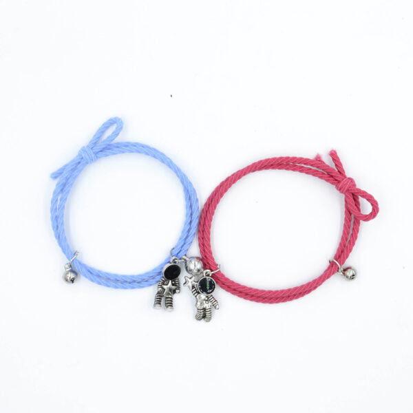 Wholesale Cute astronaut couple elastic thread bracelet