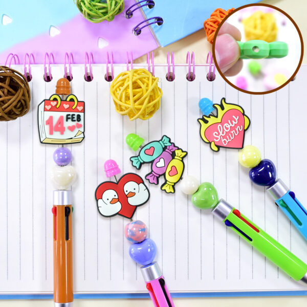 O1CN01ny25gE28wE3hcSb4I_2218983507996-0-cib Wholesale Random 100pcs Valentine's Day series cartoon PVC soft rubber double-sided beads