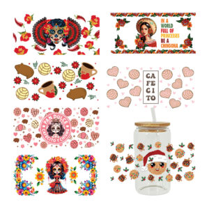 Wholesale UV Transfer Paste Glass Crystal Label Crystal Paste Cross-border Special Paste for 16oz Glass Cup 23cmX11cm