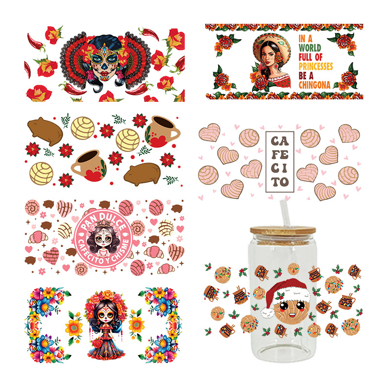Wholesale UV Transfer Paste Glass Crystal Label Crystal Paste Cross-border Special Paste for 16oz Glass C 23cmX11cm