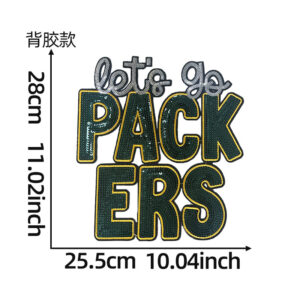 Green packers ----------- Adhesive style