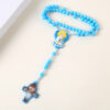 Wholesale rosary pendant cross virgin angel Necklace