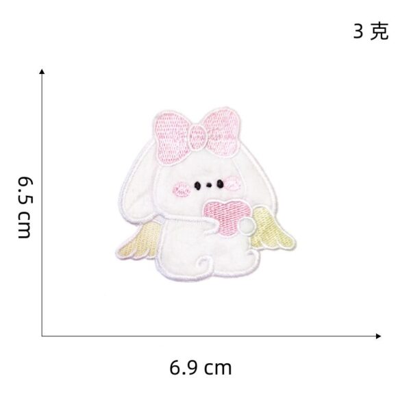 Wholesale Cute self-adhesive plush rabbit DIY Patches