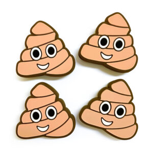 Wholesale 10pcs Cartoon Pattern Poop Focal Beads
