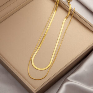 double layer snake bone chain