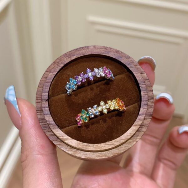 Wholesale Zircon Flower Ring