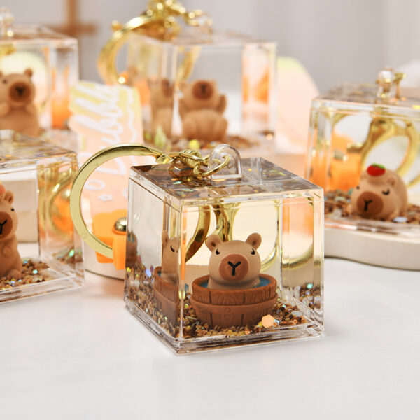 O1CN01oCJSqS1JM0BjcaLW2_2200601031013-0-cib Wholesale Acrylic Creative Capybara Keychain