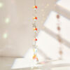 Wholesale silver series crystal wind chimes stars moon sun catcher