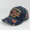 Wholesale Vintage distressed embroidered baseball cap with holes