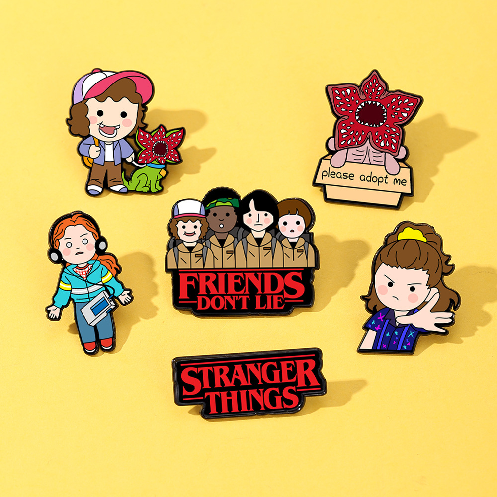 Wholesale Cute cartoon metal badge brooch