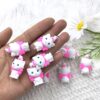 O1CN01oEtf8Y2FO3hSthMgE_2216349148869-0-cib Wholesale 10pcs 3D Three-dimensional Silicone Cute Pink Kitten Cartoon Beads