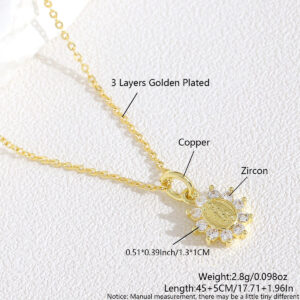 Religious virgin nc23-4 / Real gold plating (color-preserving electroplating)