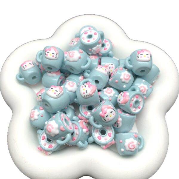 Wholesale KTpingu water cup heavy oil hand-painted beads loose beads beaded DIY jewelry accessories bracelet mobile phone chain pendant cute grains