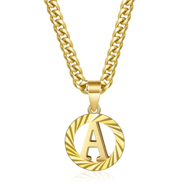O1CN01oGhVqw1YGFZPgWb6p_2220749133031-0-cib Wholesale Hollow-out 26 gold letter necklace