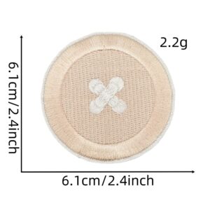 Solid color cloth stickers 21#