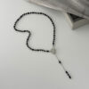 O1CN01oIBdd723kFbZR4kdk_2588757293-0-cib Wholesale Black crystal ot-clasp heart-shaped tassel necklace