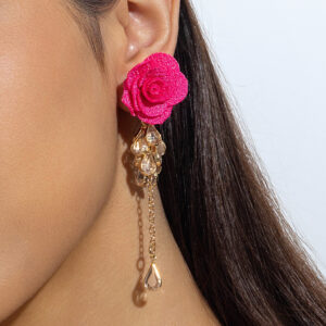 30003-ear-rose red-EP