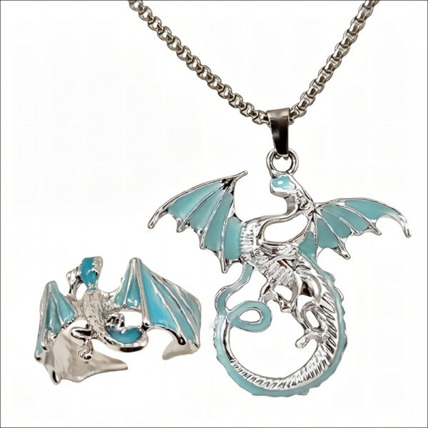 Wholesale Luminous Flying Dragon Pendant Halloween Pterosaurus Ring OLY Exclusive