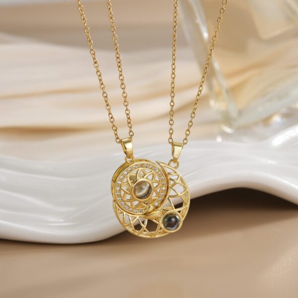 Wholesale Magnetic Sun Moon Necklace