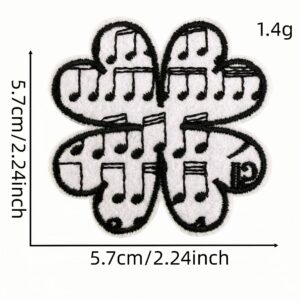 Musical note cloth sticker 16 #