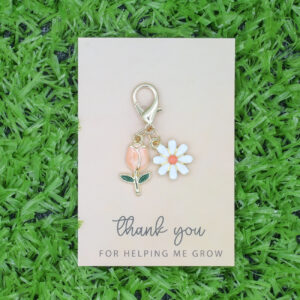 Pink tulips + cardboard