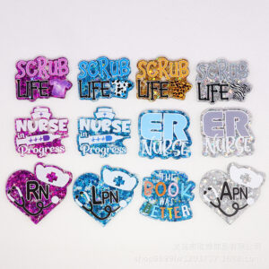 Wholesale 10pcs cartoon organ medical letter bag jewelry acrylic cute DIY patch accessories