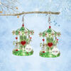 Wholesale Crystal Carousel Valentine's Day Acrylic Earrings