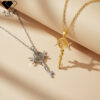 Wholesale Greek snake-shaped winding key necklace