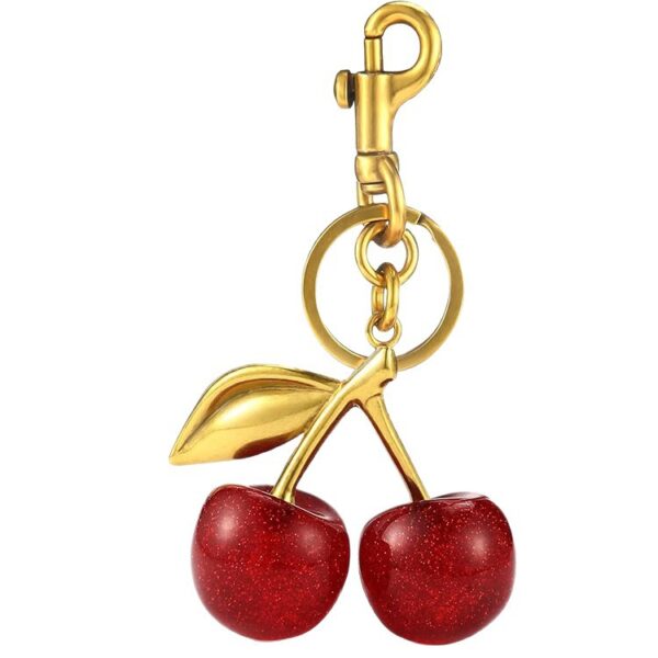 Wholesale Crystal Cherry Keychain Bag Pendant