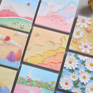 Wholesale Colorful oil painting style sticky notes