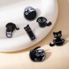 O1CN01oax7MV1b5fHB0f5YX_2221167713414-0-cib Wholesale Cartoon Little Black Cat Black Kitten Brooch