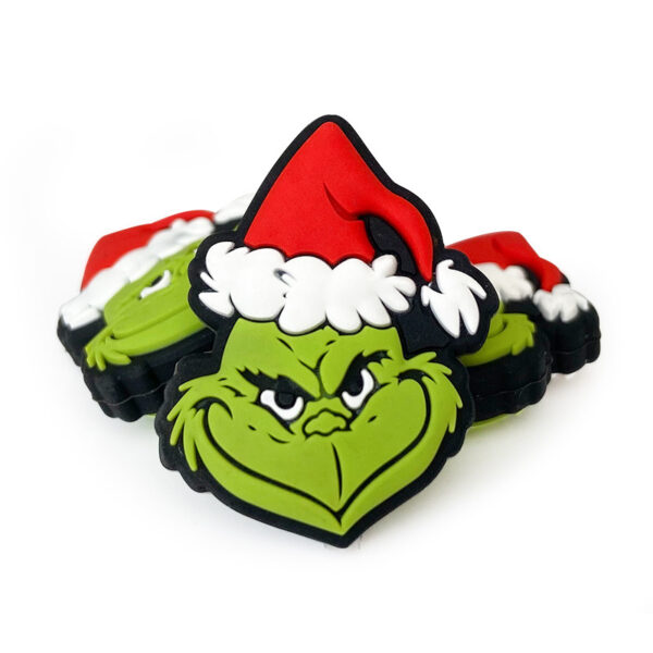 Wholesale Christmas green cartoon 3D focal beads