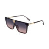 Wholesale Large frame square metal temple sunshade sunglasses