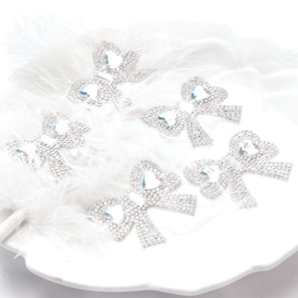 Wholesale Bowknot Rhinestone Self-Adhesive Hotfix Rhinestone DIY Handmade Shoe Clothing Bag Accessory Pattern Hotfix Rhinestone Sticker